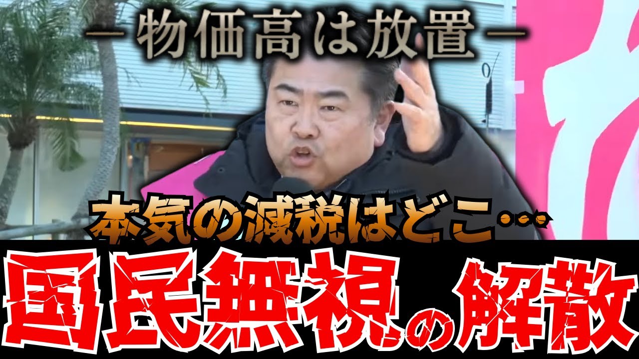 ※消費税減税は完全なウソだった…国民を騙す高市政権の解散と裏金、れいわが示す本当の物価高対策【れいわの叫び/山本太郎/切り抜き/れいわ新選組/高井たかし】
