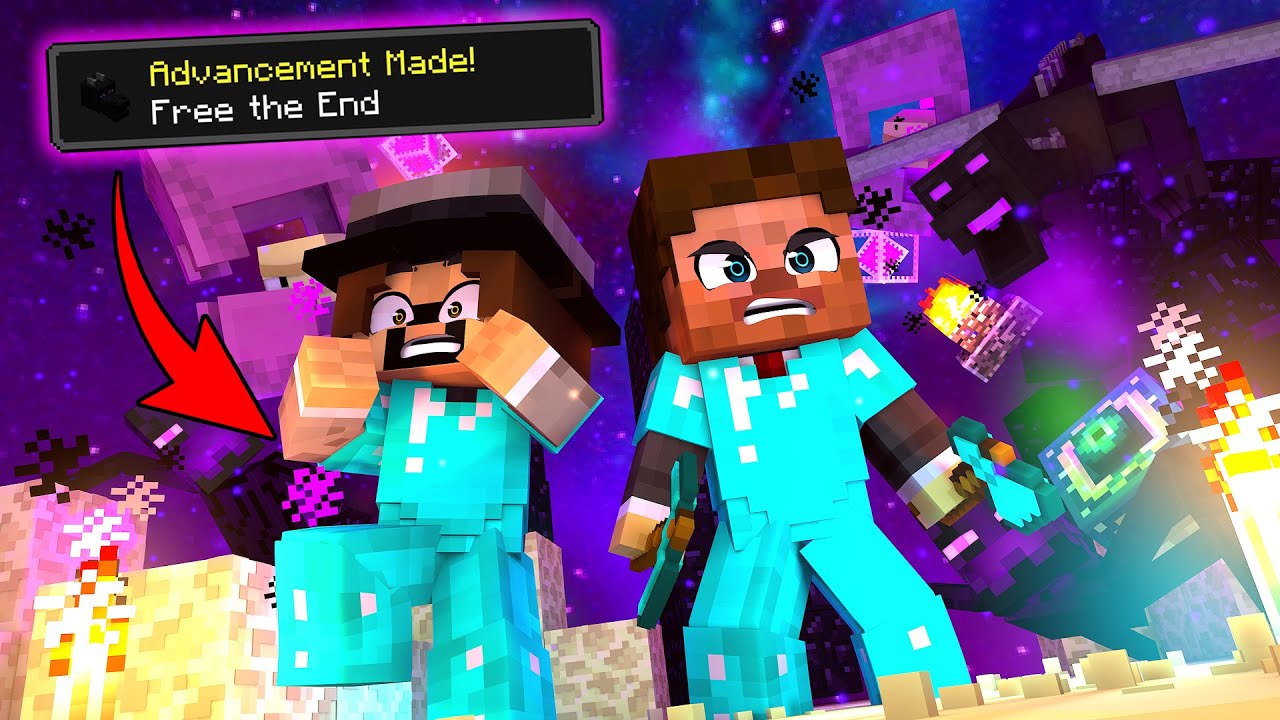 Dödar DRAKEN i MINECRAFT - Advancement lets play med SoftisFFS #18