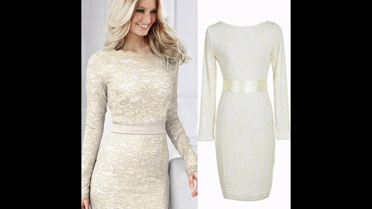 Las últimas tendencias en Moda de vestido blanco elegante