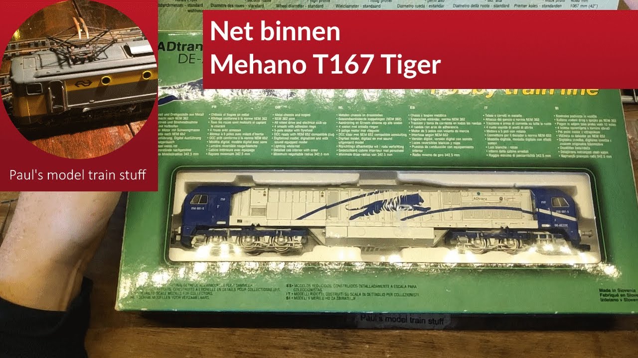 Net binnen, een Mehano Tiger!