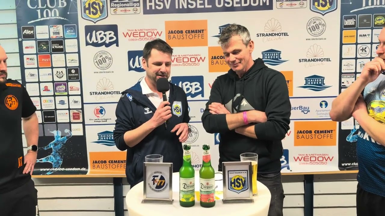 Pressekonferenz HSV Insel Usedom - SG OSF Berlin 28:28