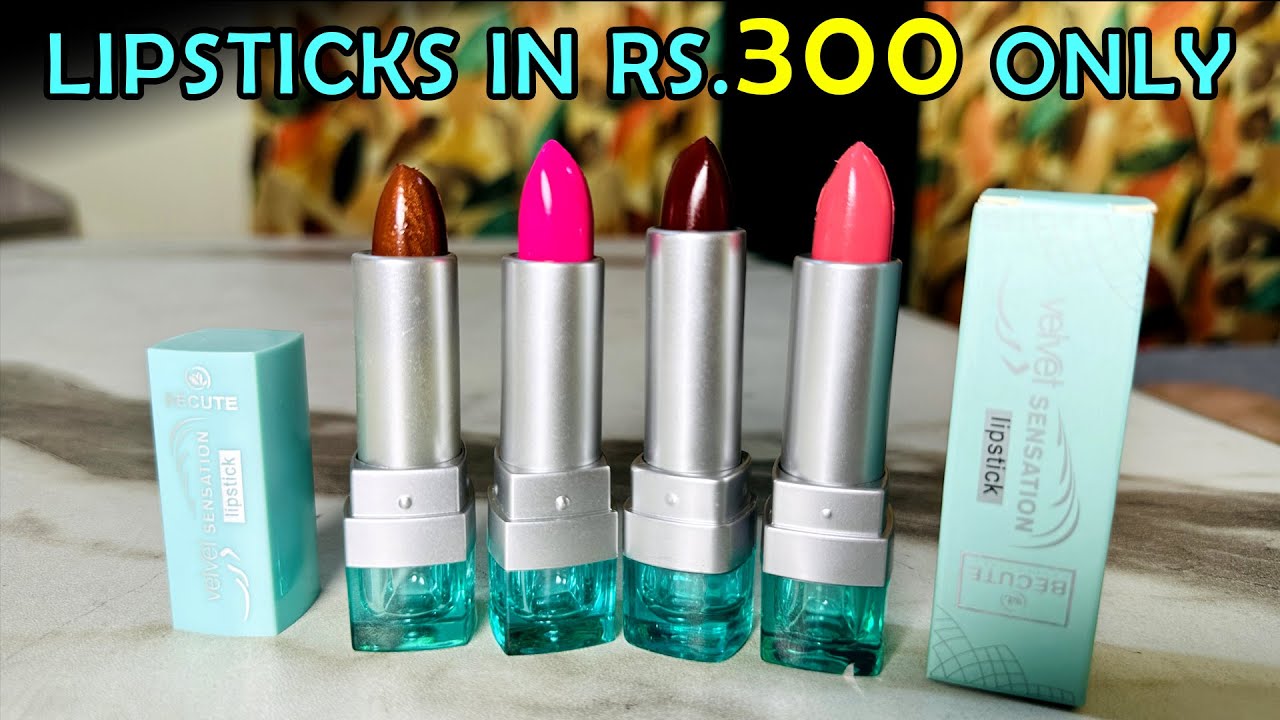 Best and Affordable Lipsticks In Just Rs.300 | Becute Lipstick Shades, Numbers and Swatches, Makeup