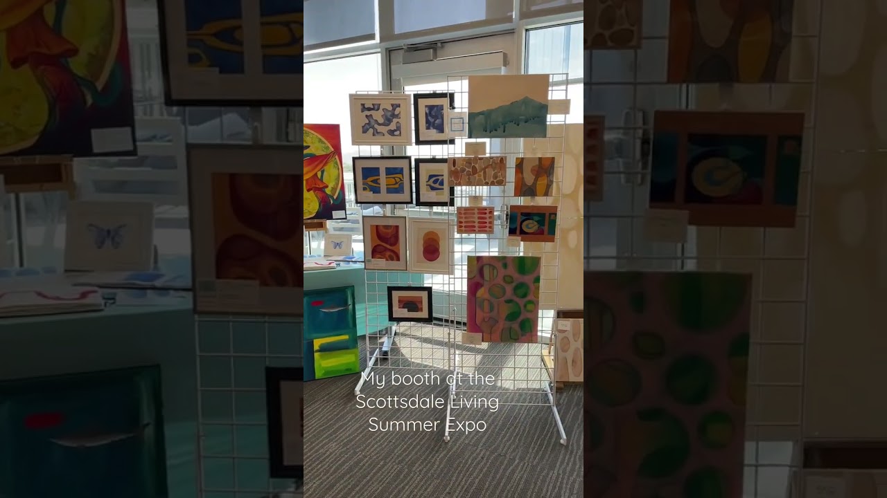 My artwork on display at the Scottsdale Living Summer Expo. 