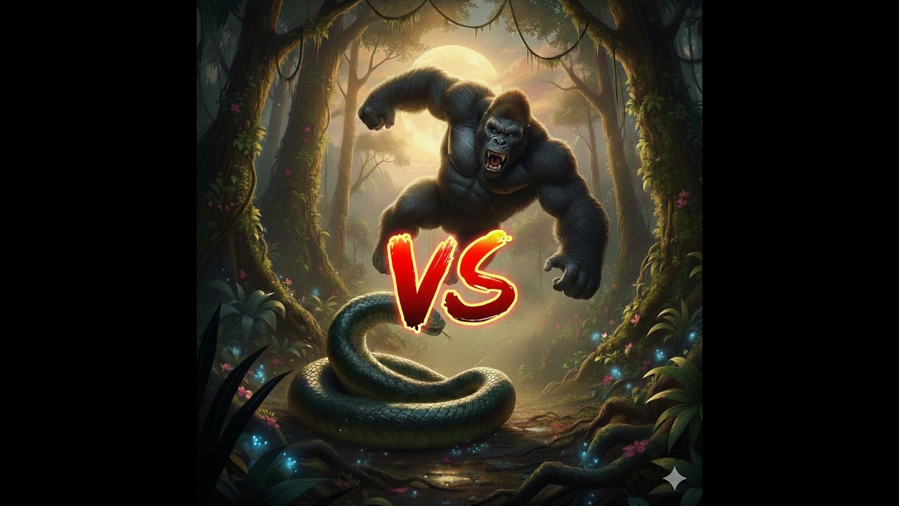 King Kong vs Giant Python - Deep Jungle