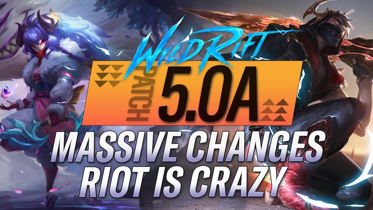 MASSIVE CHANGES! NEW FULL AFK CHAMPION?! RIOT IS CRAZY! Patch 5.0A Rundown | RiftGuides | WildRift