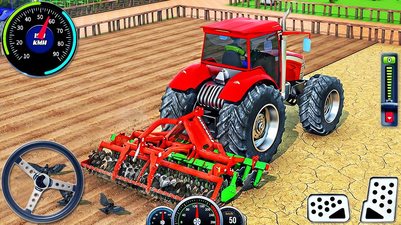 Indian Tractor Farming Driving Simulator - Real Transport Walkthrough 2025 - Android GamePlay