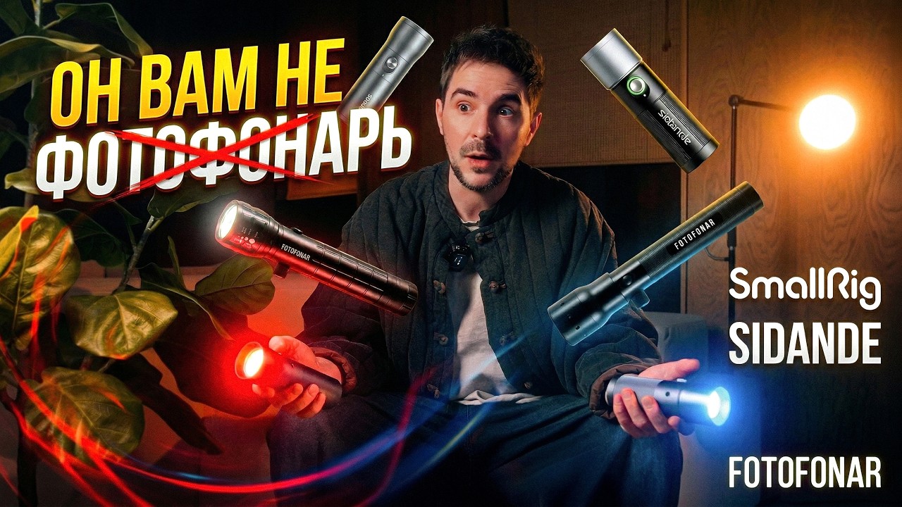 Сравнение фотофонарей от SIDADNE и SmalRig с настоящими фотофонарями