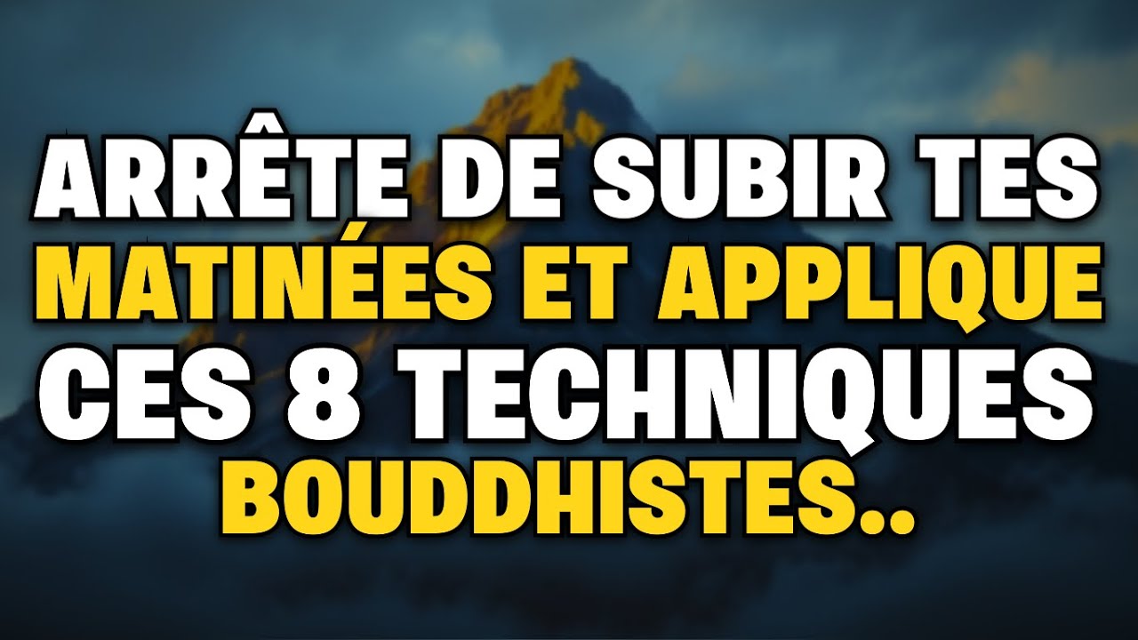8 Techniques bouddhistes pour COMMENCER CHAQUE MATIN AVEC SAGESSE Bouddhisme