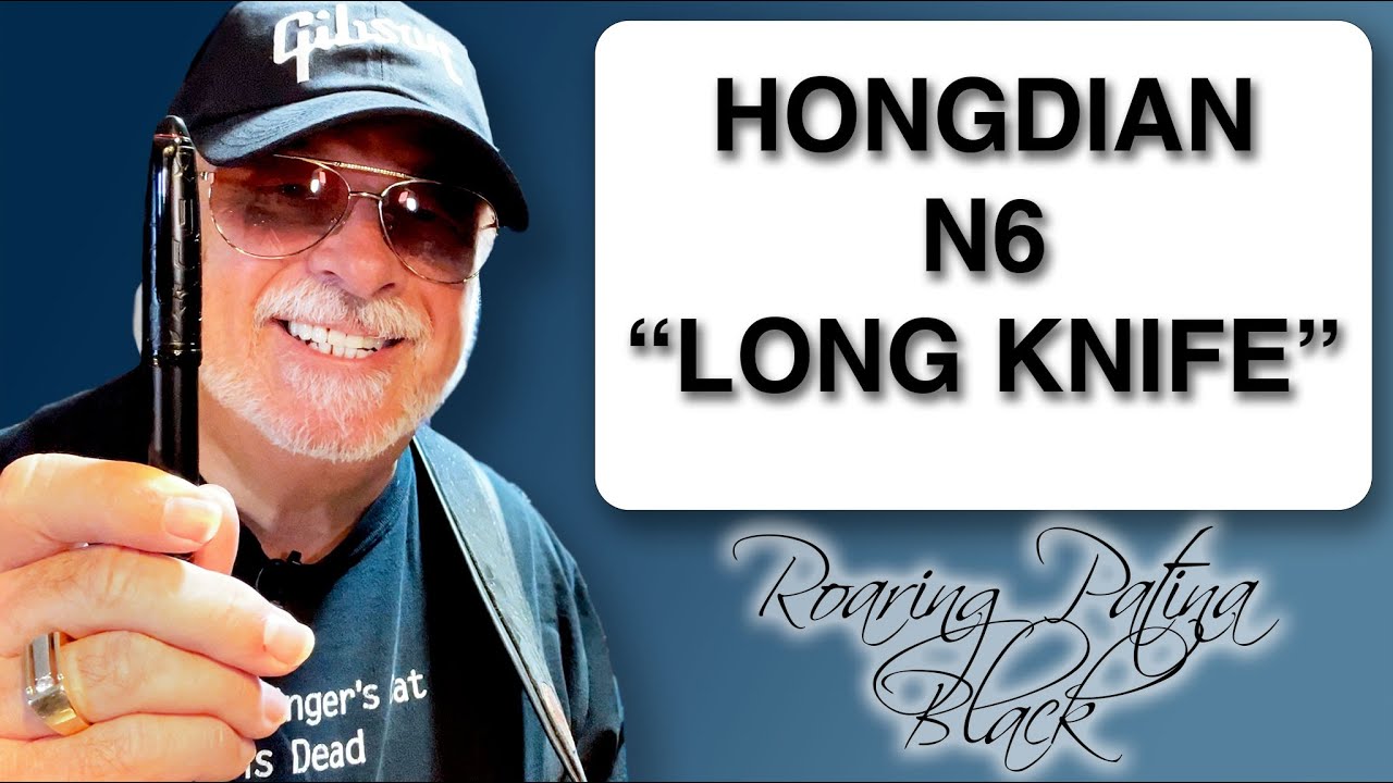 Распаковка и обзор перьевой ручки Hongdian N6 Black Long Knife Architect Nib 2022 года