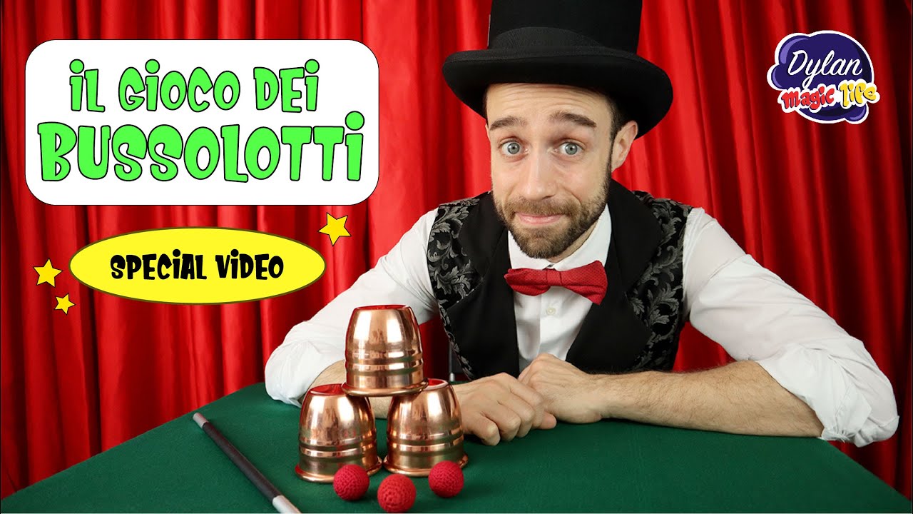 MAGIA DEI BUSSOLOTTI - Dai Vernon Cups and balls magic trick