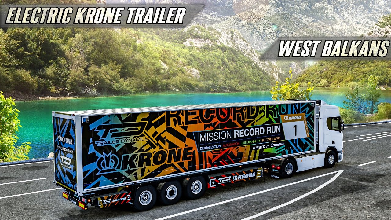 Scania R450 in the West Balkans - Electric Krone Trailer - Euro Truck Simulator 2