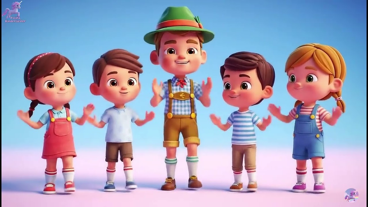 Es tanzt ein Bi-Ba-Butzemann 🕺 Lustige Kinderlieder | Polina Kinderlieder