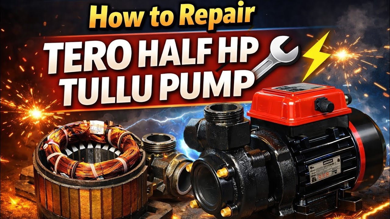 How to make ripar taro 0.5 hp tullo pump 💵💵#reels #viral #repair #facebook 
