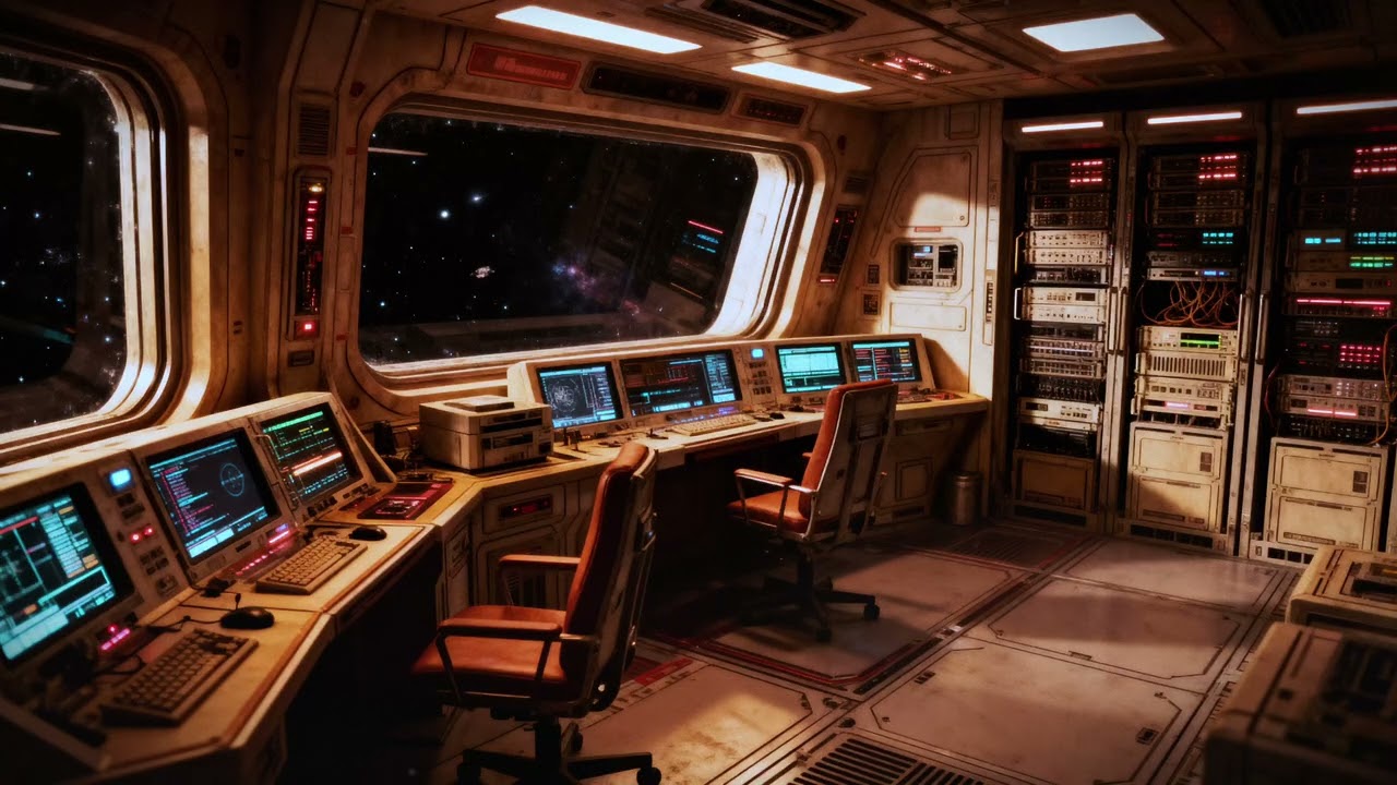 Space Station Interior Ambience | Futuristic Sci-Fi Soundscape