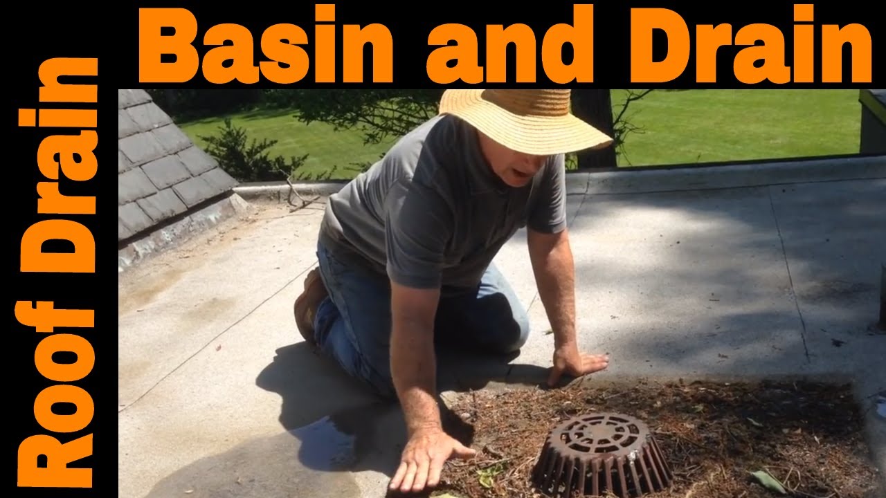 Perfect Roof Drain - Installing a basin around a drain is the best roofing drain for flat roofs