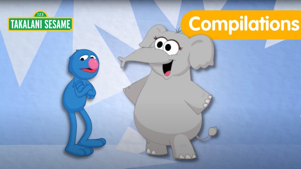 Elephant Feels Excited & Grover Feels Frustrated | Takalani Sesame