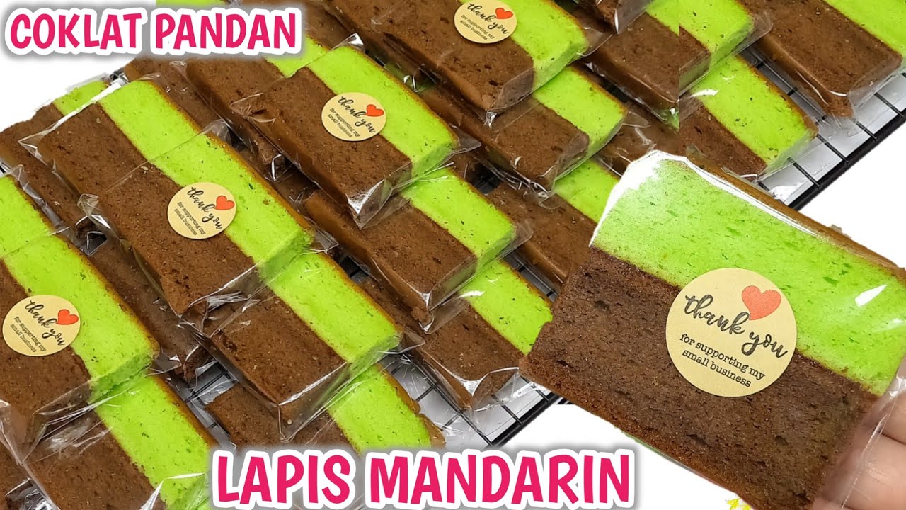 RESEP KUE LAPIS MANDARIN COKLAT PANDAN - Bolu Lapis Ini Lembutnya Bikin Nagih