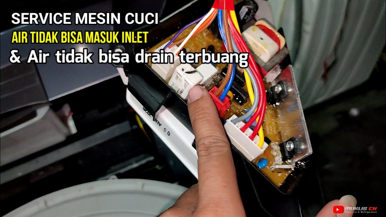 cara memperbaiki mesin cuci air tidak bisa masuk dan air juga tidak bisa terbuang