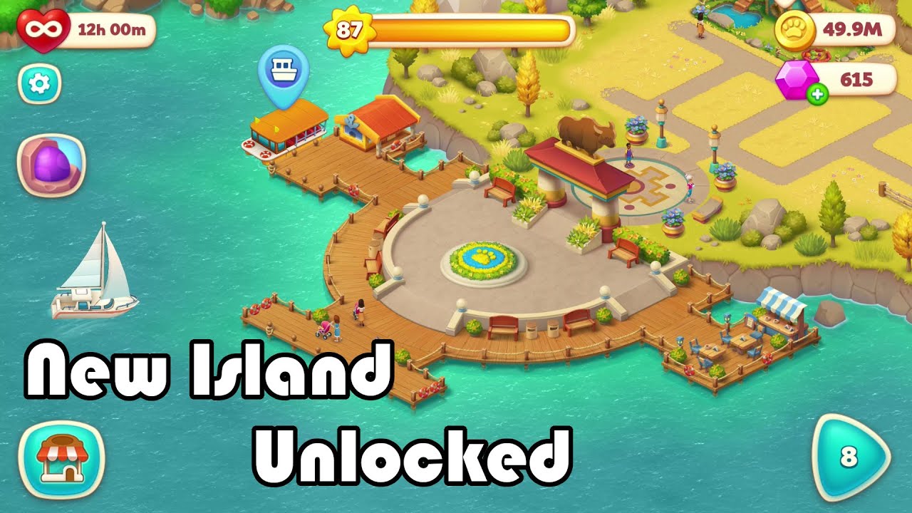 Wildscapes Walkthrough Gameplay - Unlocking New Island - Part 1 - (by Playrix)