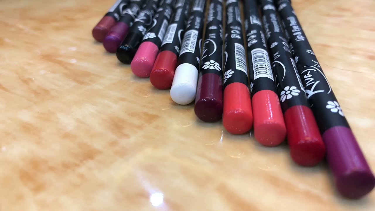 Rivaj UK Lip And Eye Pencil Swatches