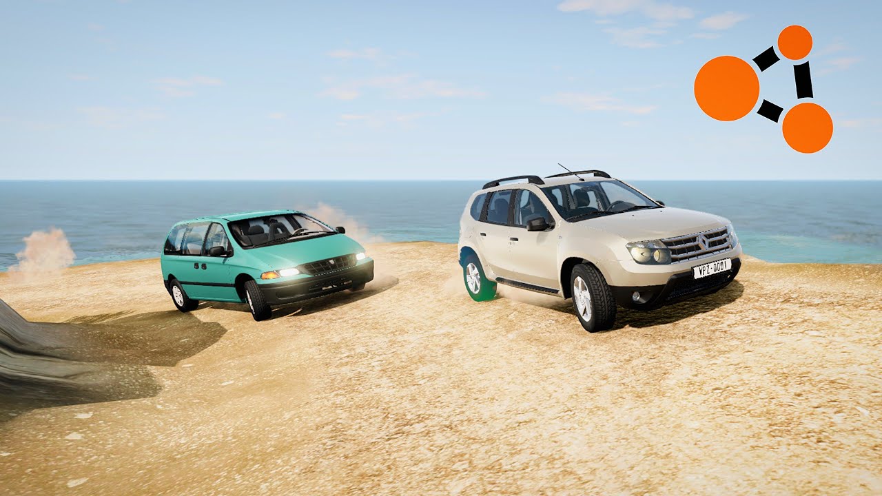 BeamNG.drive - гоняем на двух автомобилях по карте 