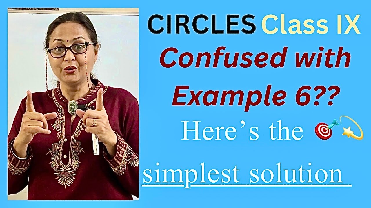 🚀 Class 9 Circles Example 6 — Easiest Method!