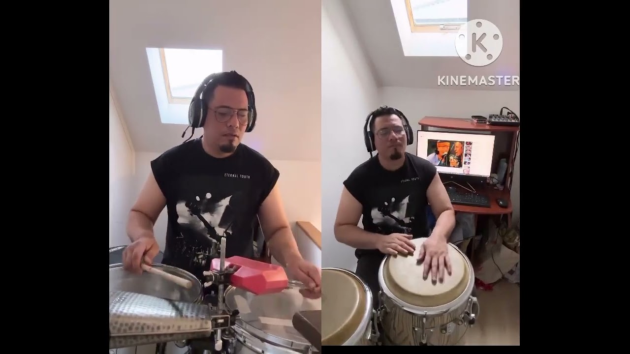 Cover mana y Santana a corazón espinado #timbalada #conga