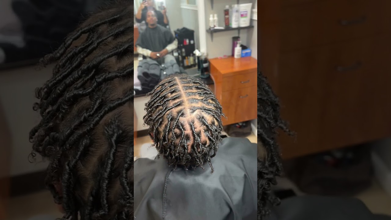 Starter locs ✨ my favorite method to use! #combcoils #starterlocs #locjourney #shortlocs