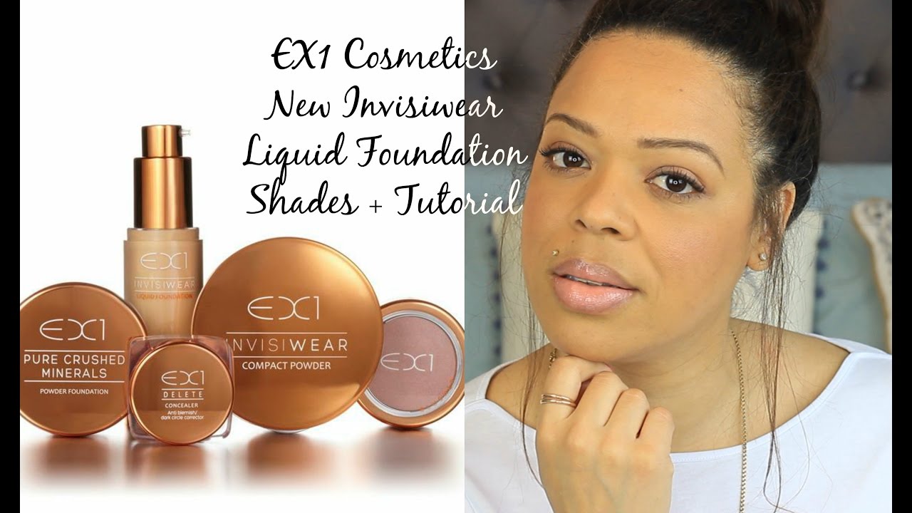 EX1 Cosmetics | New Invisiwear Liquid Foundations shades + 1 Brand Tutorial