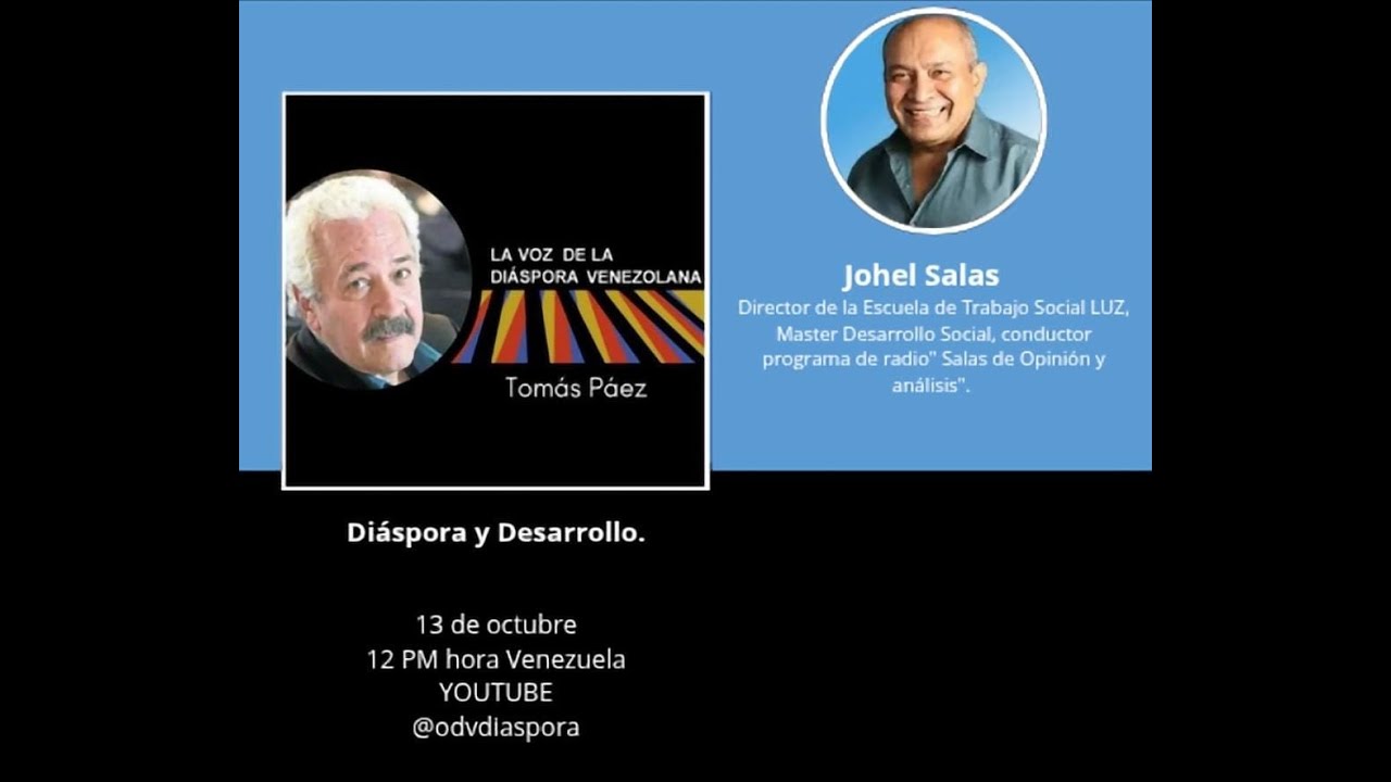 Tema: Diápora y deresarrollo. Invitado: Johel Salas