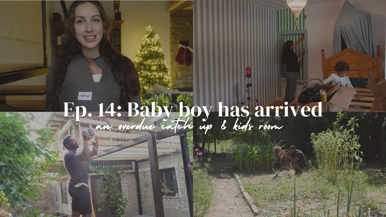 Ep. 14 Baby boy has arrived | an overdue catch up & kids room