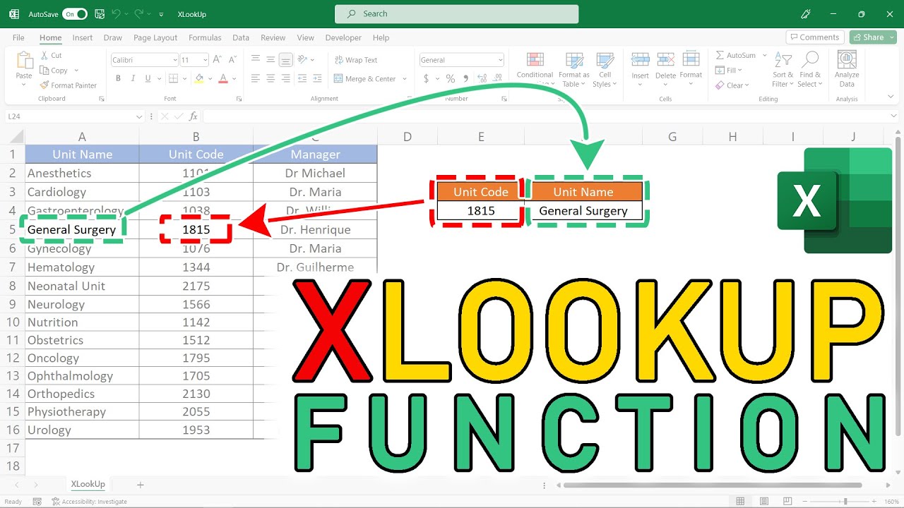 How To Use XLOOKUP Function in Excel - And All Its OPTIONAL ARGUMENTS - Very DETAILED Lesson