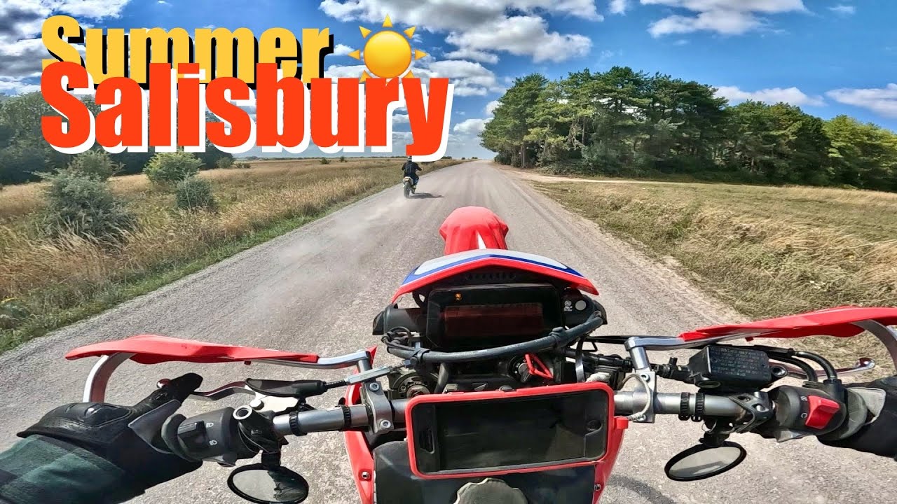 CRF300L following the Husky 350 for a summer’s day in Salisbury