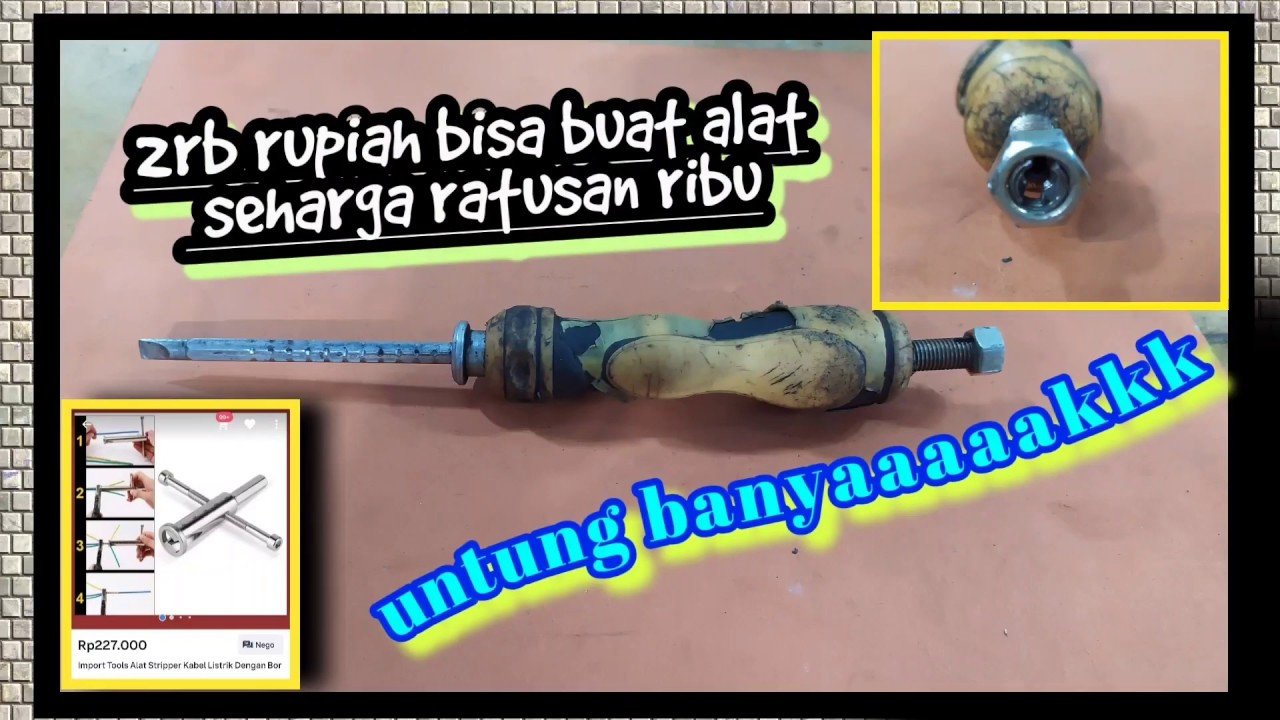 Modal 2ribu perak bisa buat stripper/alat pelintir/penyambung kabel kawat 