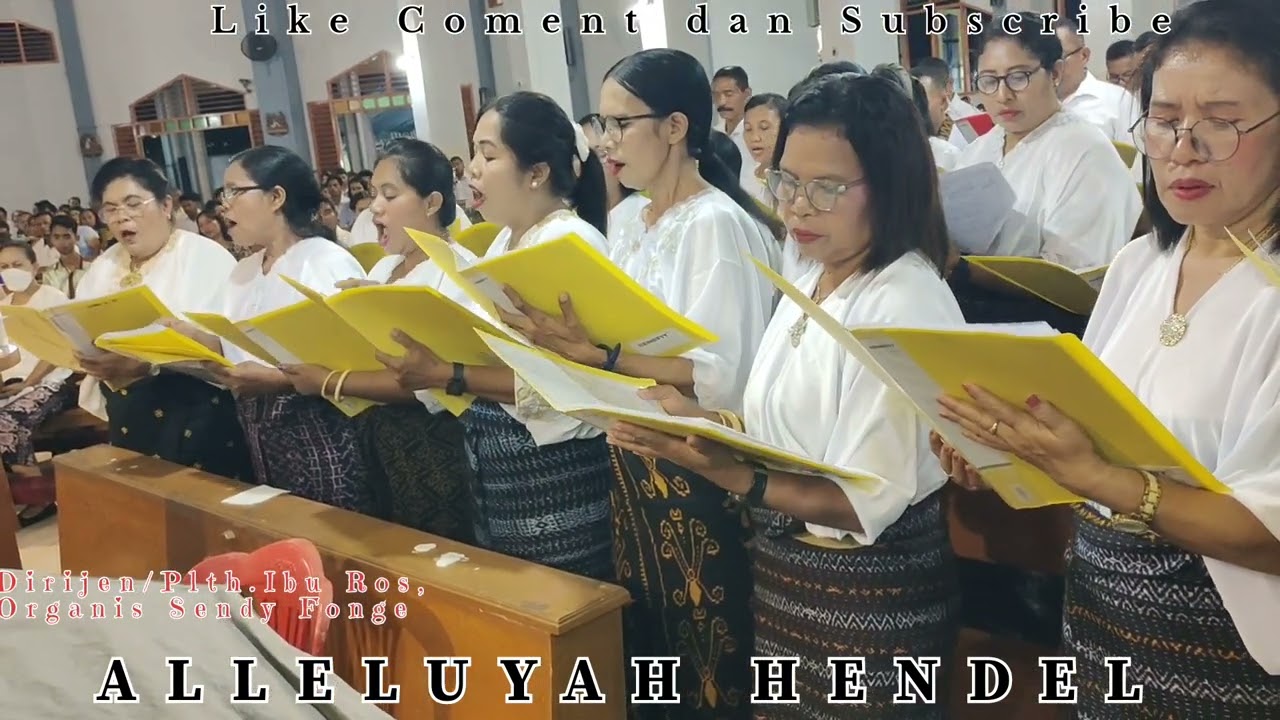 Koor Lingk.5 Misa Ke2 Malam Paska/Gereja Katolik Paroki St Yoseph Freinademetz Mautapaga 2025
