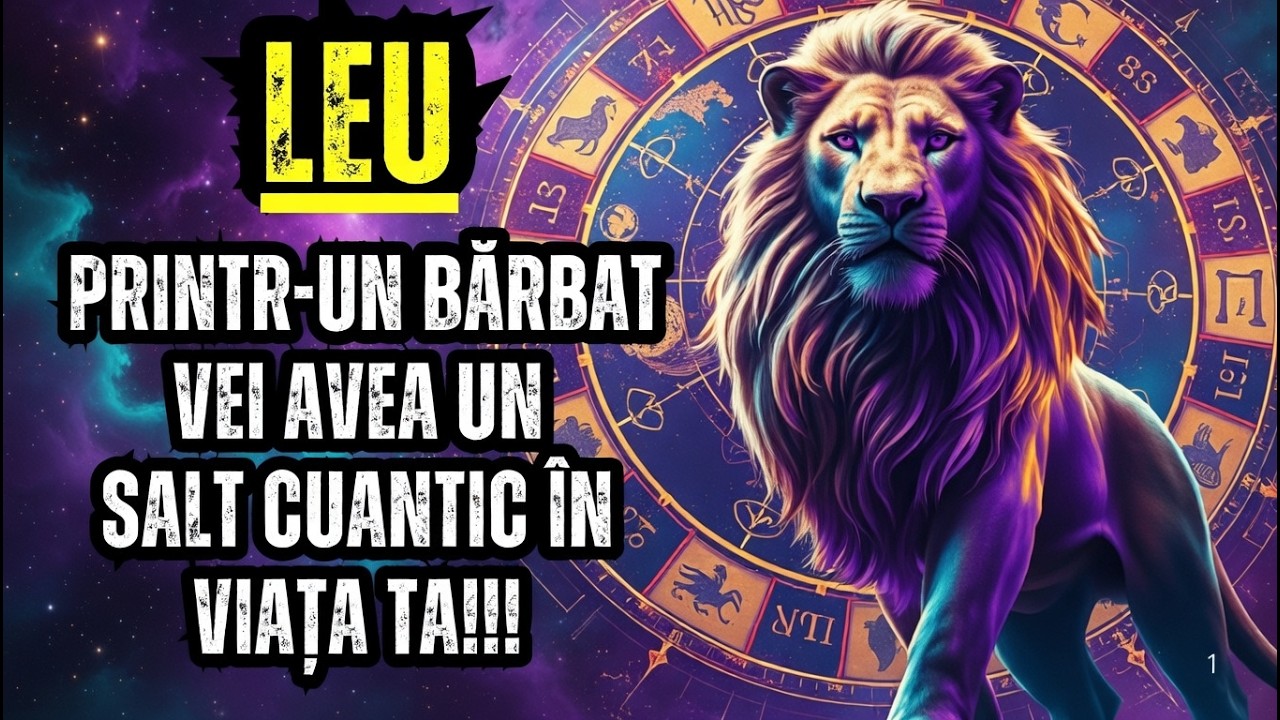 LEU &ndash; PRINTR-UN BĂRBAT VEI AVEA UN SALT CUANTIC &Icirc;N VIAȚA TA!!!