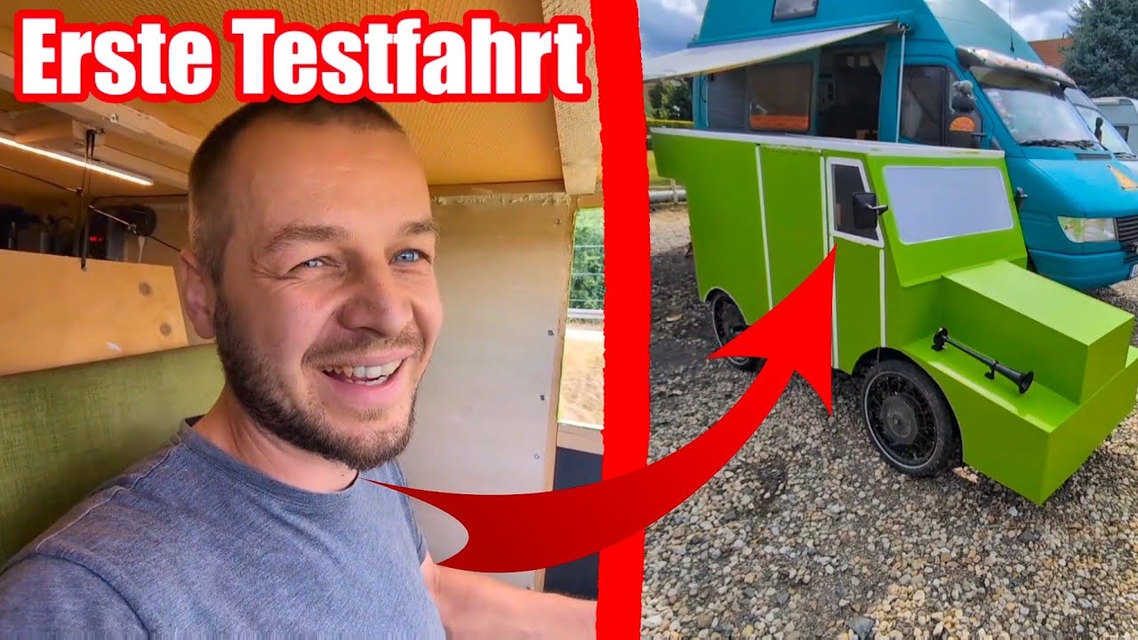 F6 FETTE LÜFTER einbauen &  ERSTE TESTFAHRT mit dem FAHRRADWOHNMOBIL