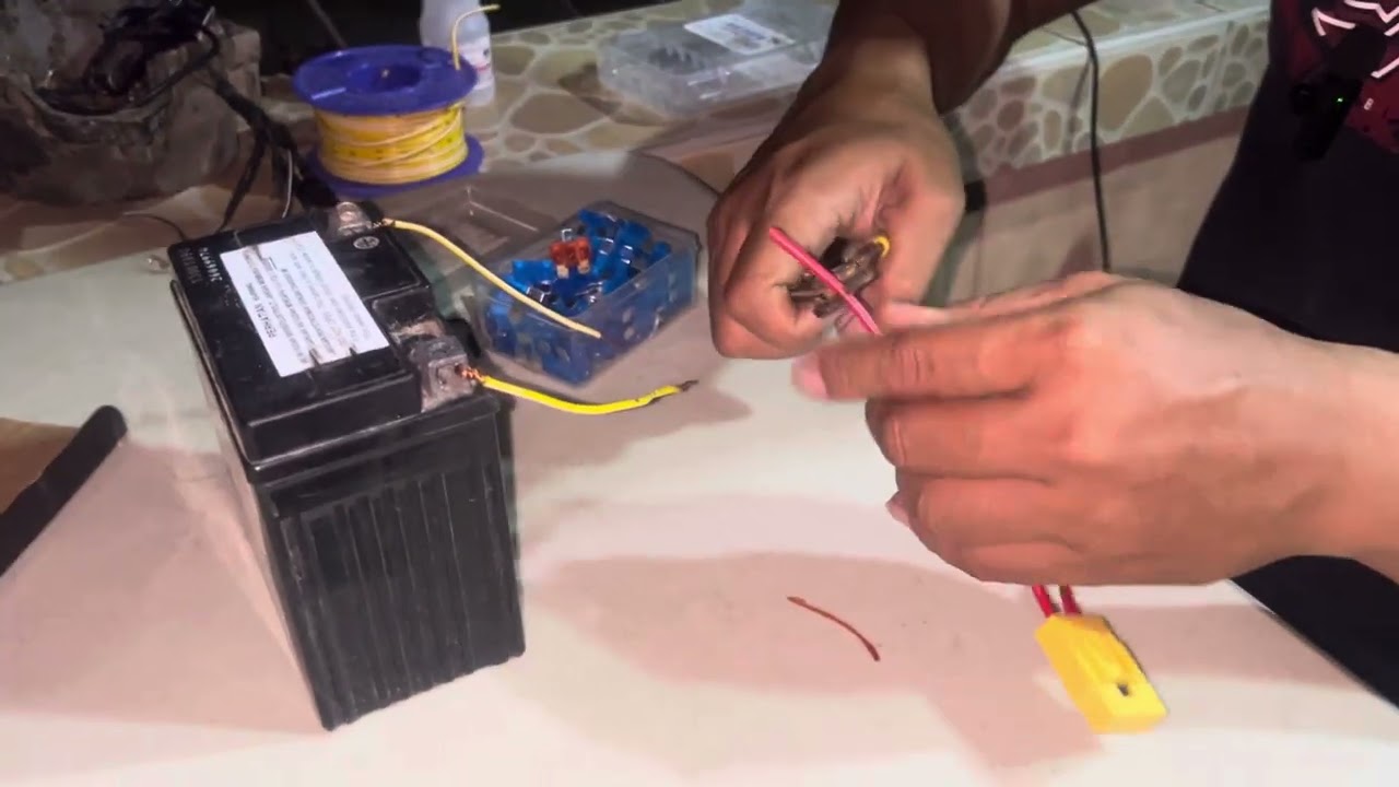MINI DRIVING LIGHT na rekta sa BATTERY dapat meron ka nito para safe ang MOTOR mo