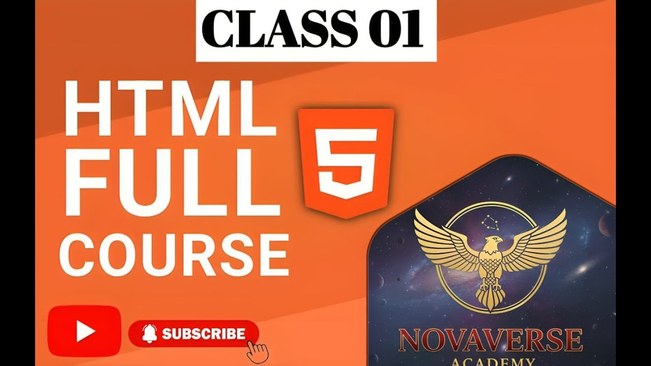 HTML Class 1 | Introduction to HTML for Beginners | Learn Web Development