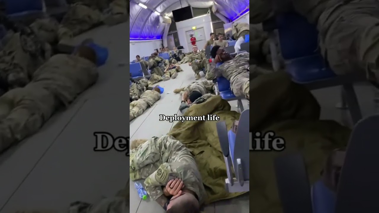 Deployment Life | When Soldiers Sleep Anywhere They Can #militarylife #militaryshorts #usarmy #usmc