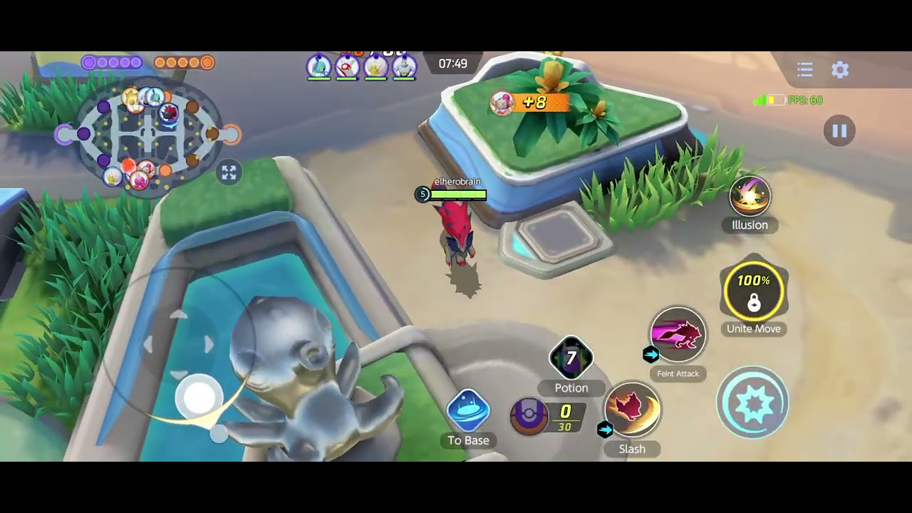 My first play in Pokemon unite 