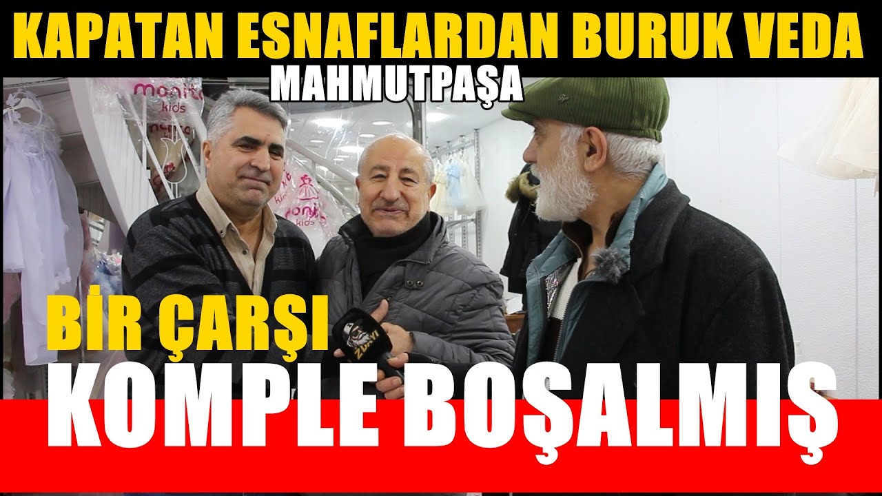 MAHMUTPAŞA'DA BİR ÇARŞIDA ONLARCA DÜKKAN KAPANMIŞ #zdayı #sokakröportajları #piyasalar