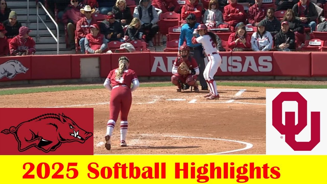 #1 Oklahoma vs #15 Arkansas Softball Game Highlights 3 16 2025