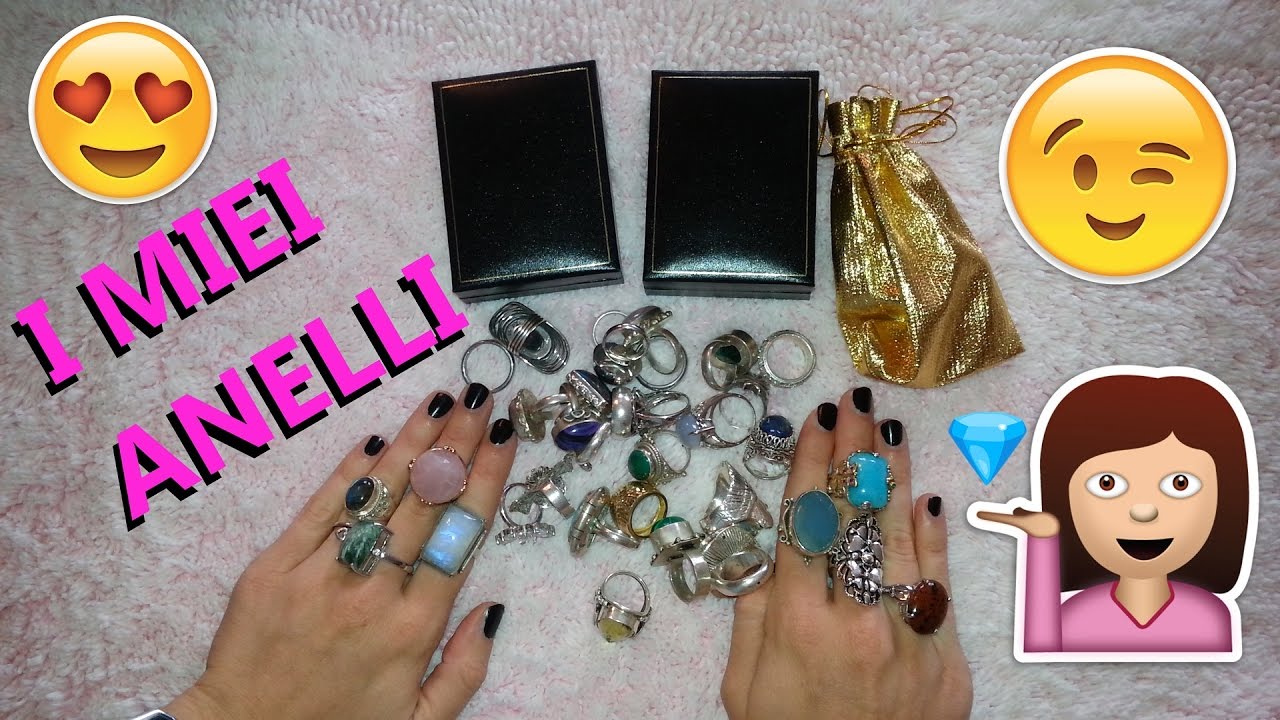 La mia collezione di ANELLI in argento e PIETRE
