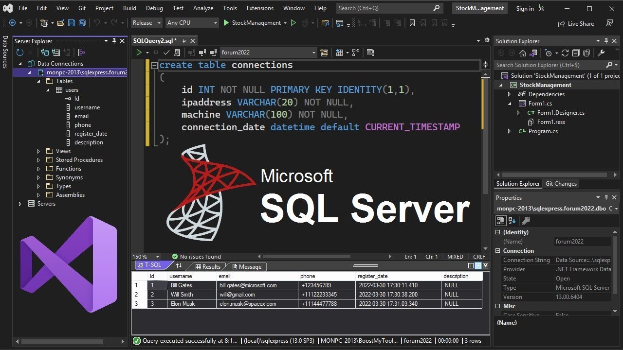 How To Connect SQL Server Database to Visual Studio 2022