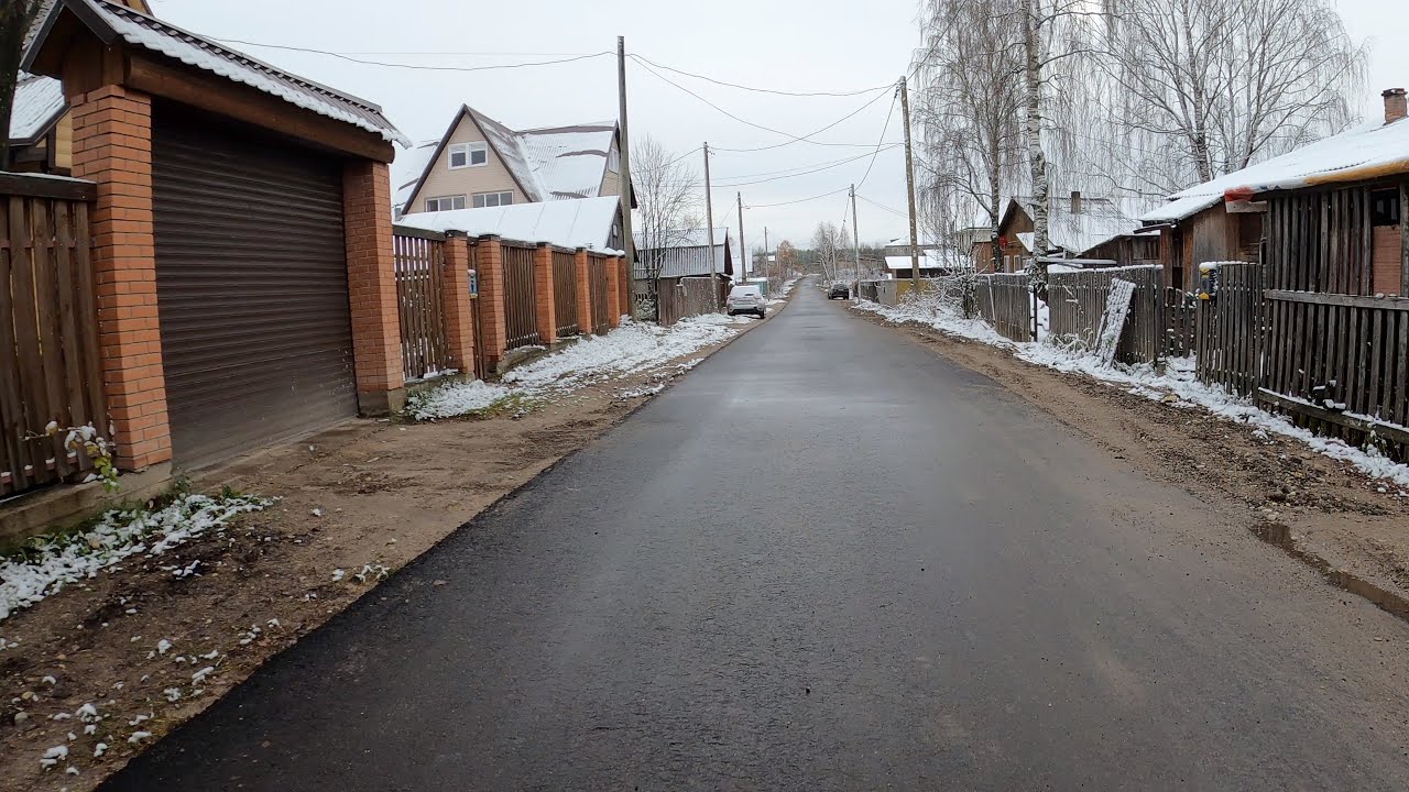 Новый асфальт п.Октябрьский (велопрогулка 4K  24/10/2021)