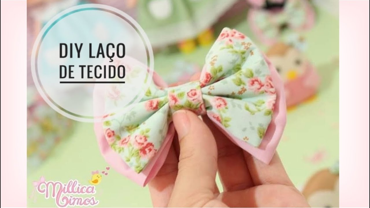 DIY LAÇO EM TECIDO | como fazer laço em tecido #diy #laço