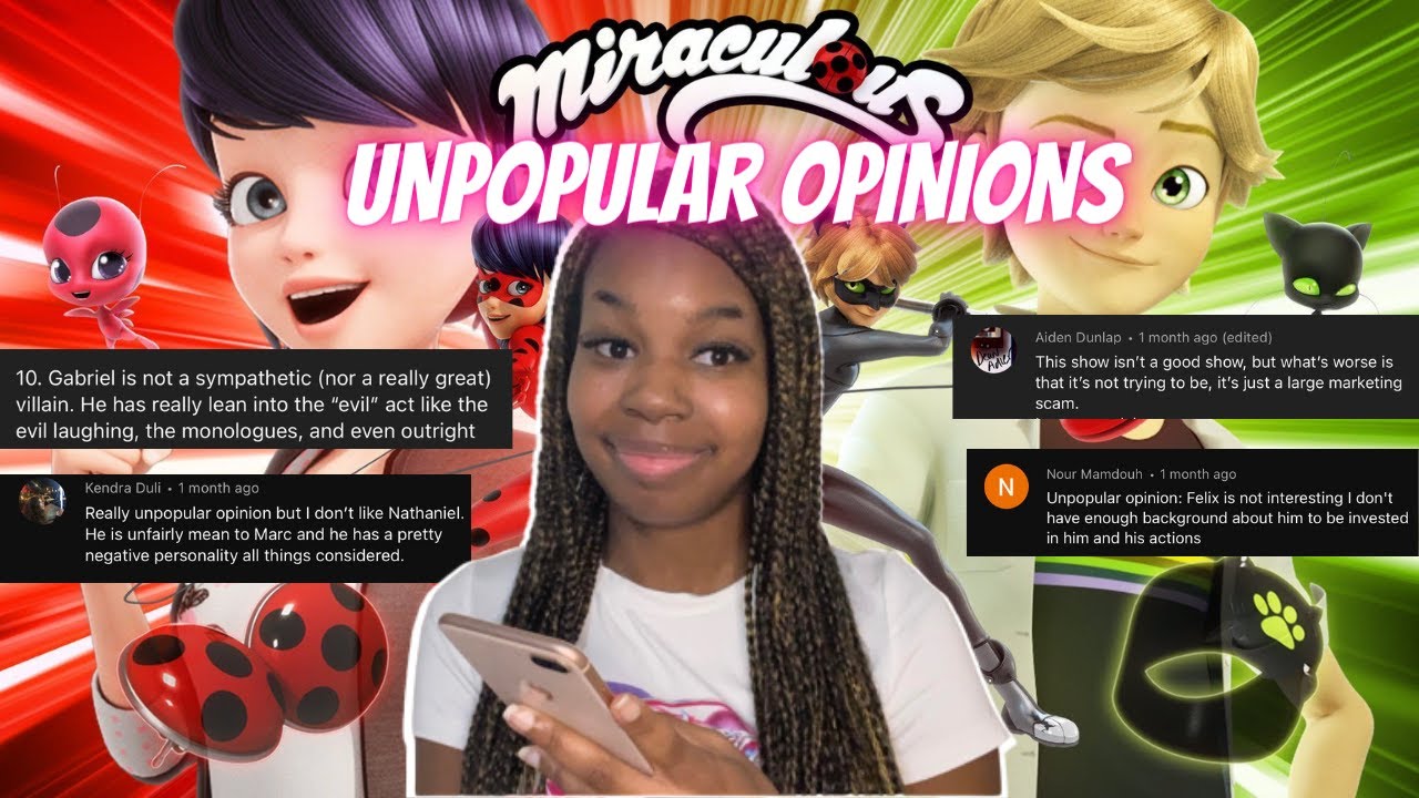 Reacting to my subscribers’ unpopular opinions on miraculous ladybug!🐞💕