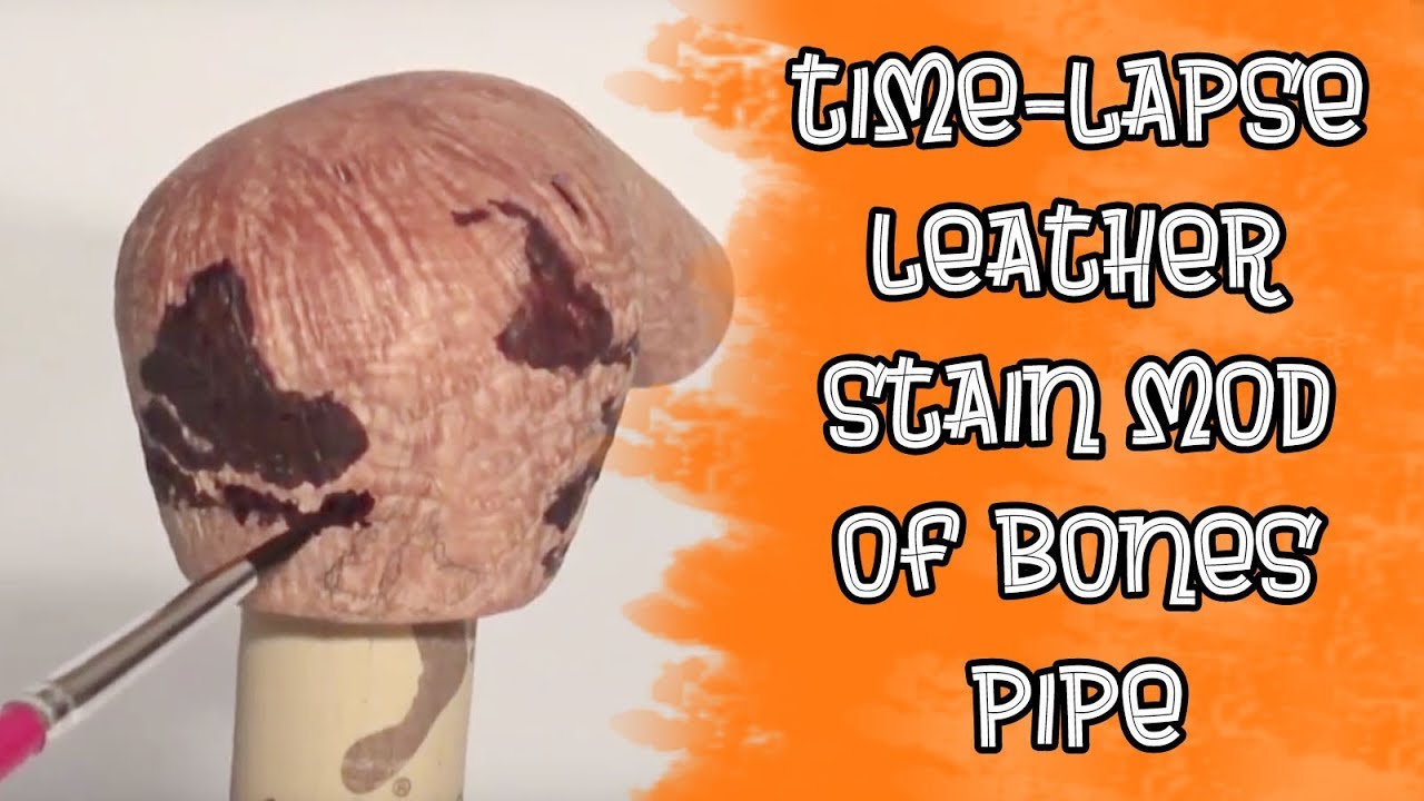 Chris Morgan Bones Unique Pipe Mod with Leather Stain