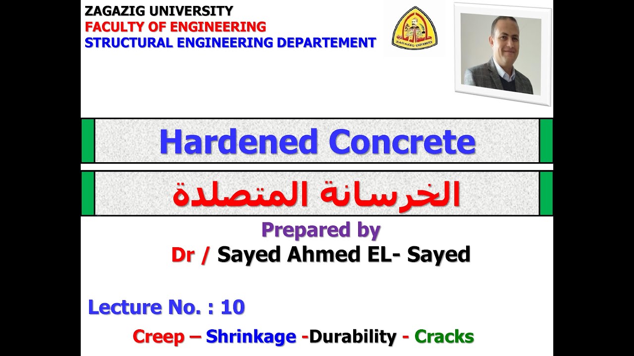 Lecture No (10)   ( Creep – Shrinkage  Durability   Cracks)